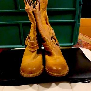 Frye ankle cowboy/cowgirl boots